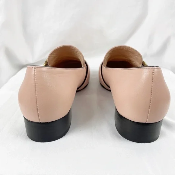 Gucci Marmont GG Double G Logo Loafers Pink EU 36.5 Leather - Picture 4 of 11